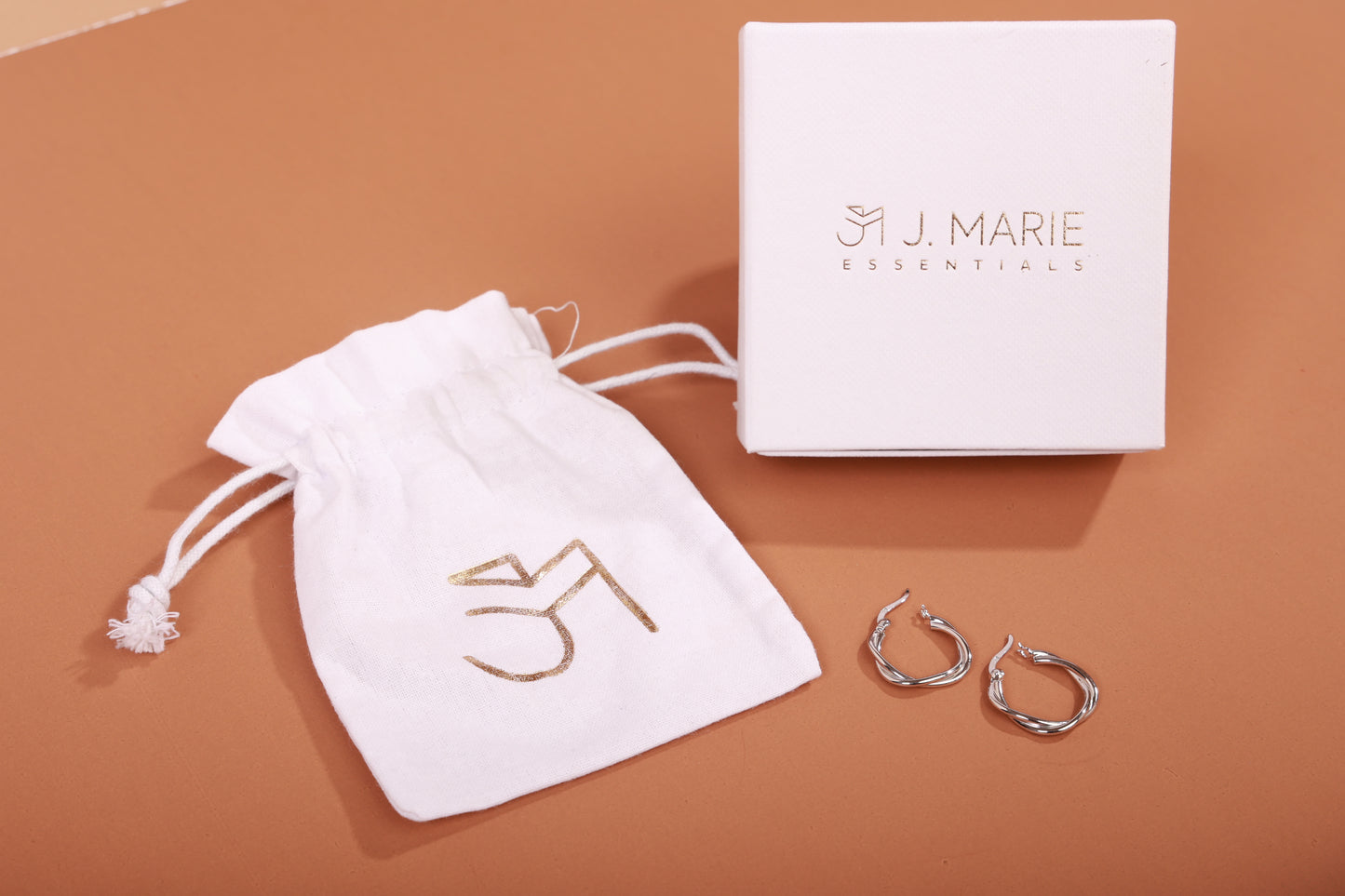 J.Marie Twist Hoop Earrings