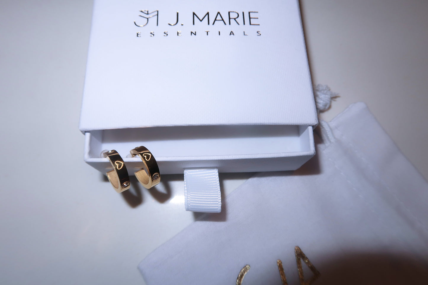 Golden Heart Spark Earrings