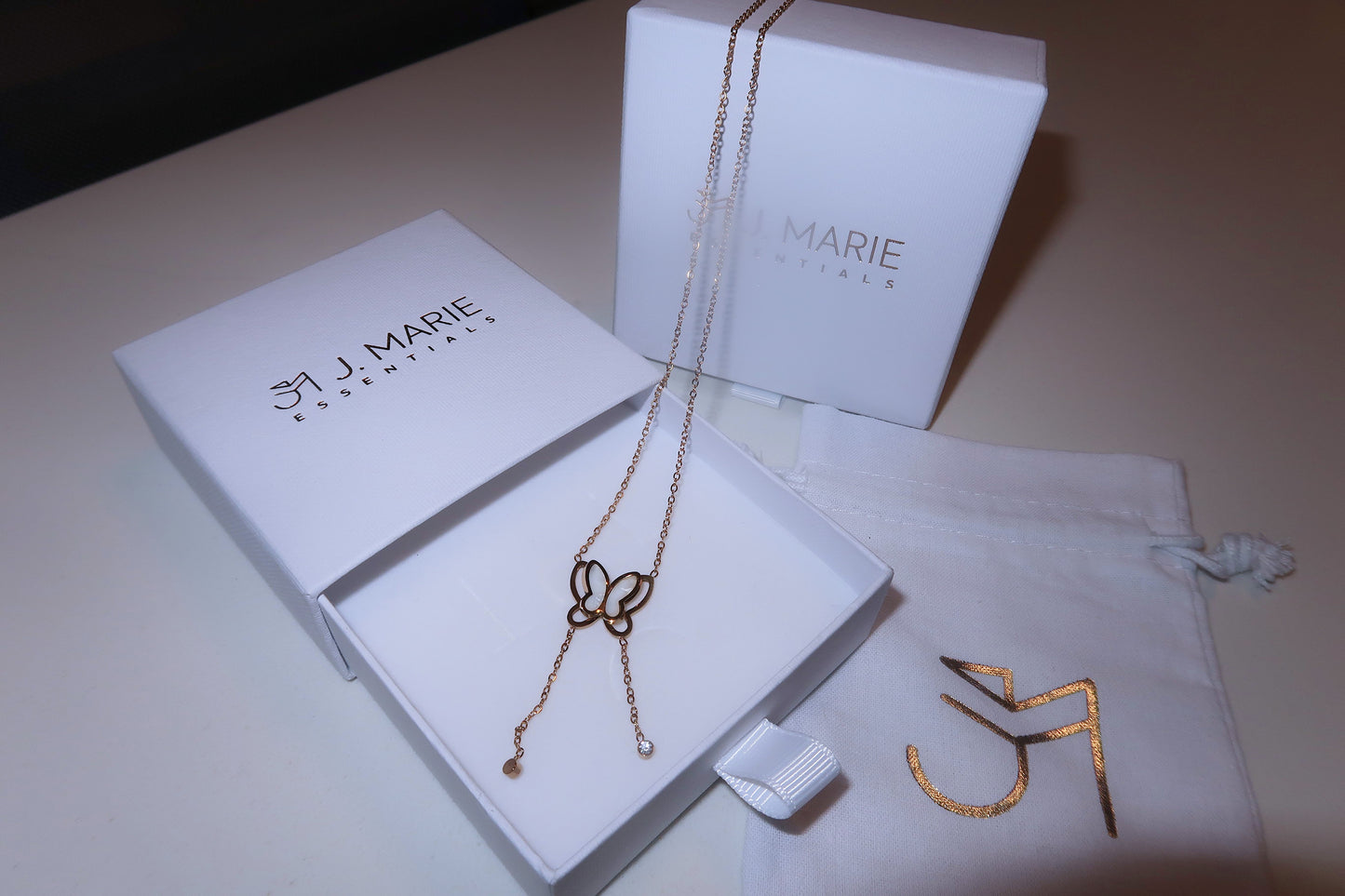 Ethereal Butterfly Charm Necklace