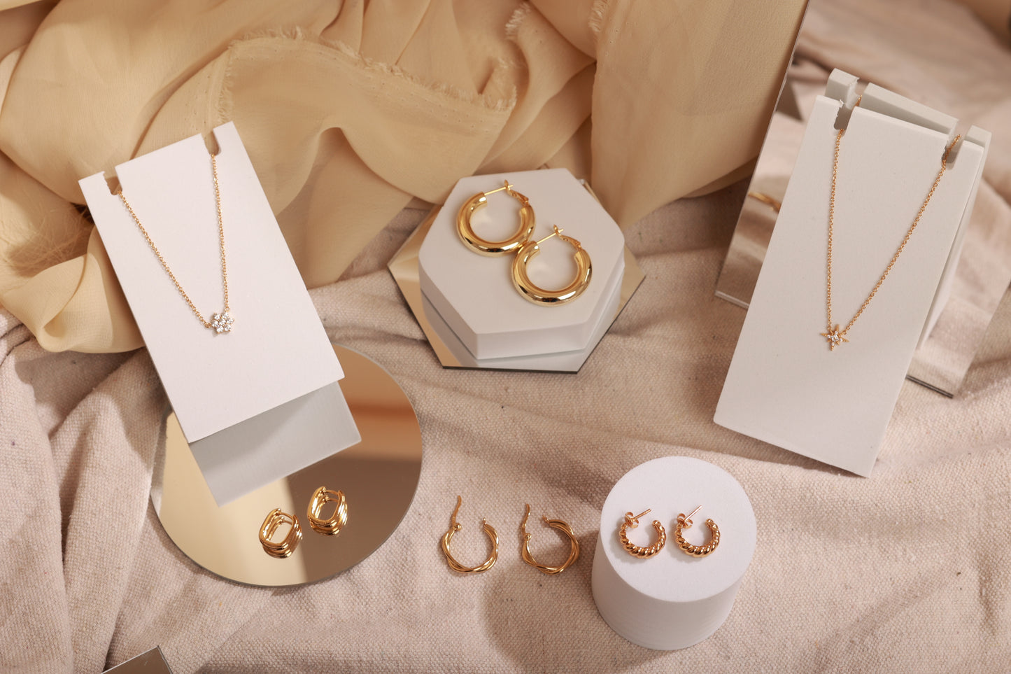 Timeless Crescent Hoop Earrings