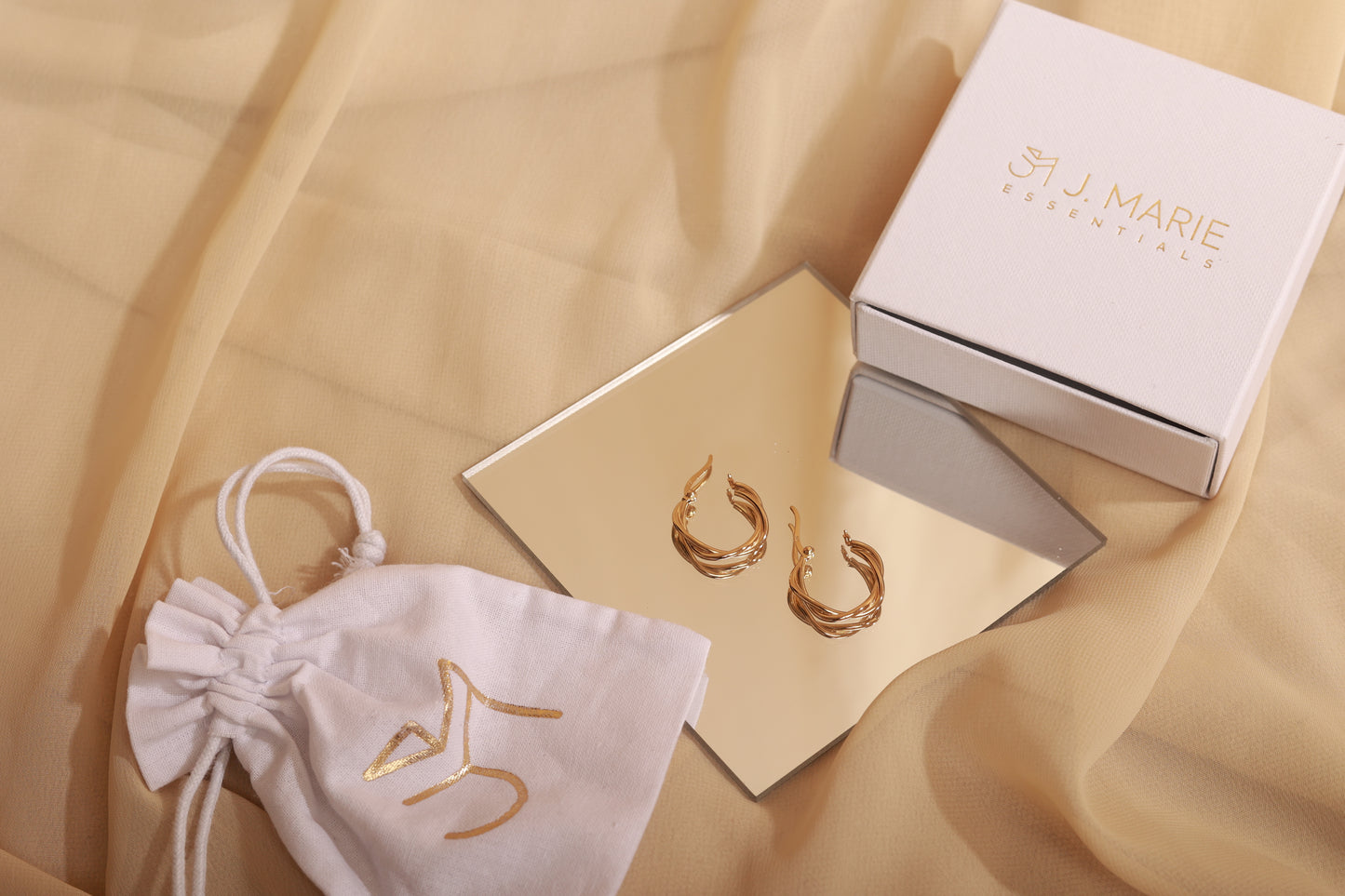 J.Marie Twist Hoop Earrings